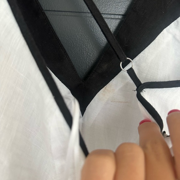 Reiss white and black midi dress - Picture 6 of 6